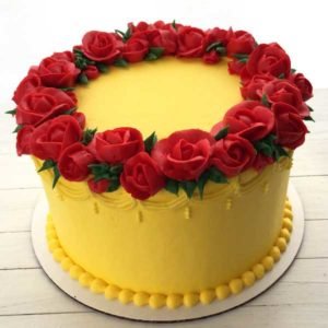 Yellow-Cream-Cake - Mohali Bakers