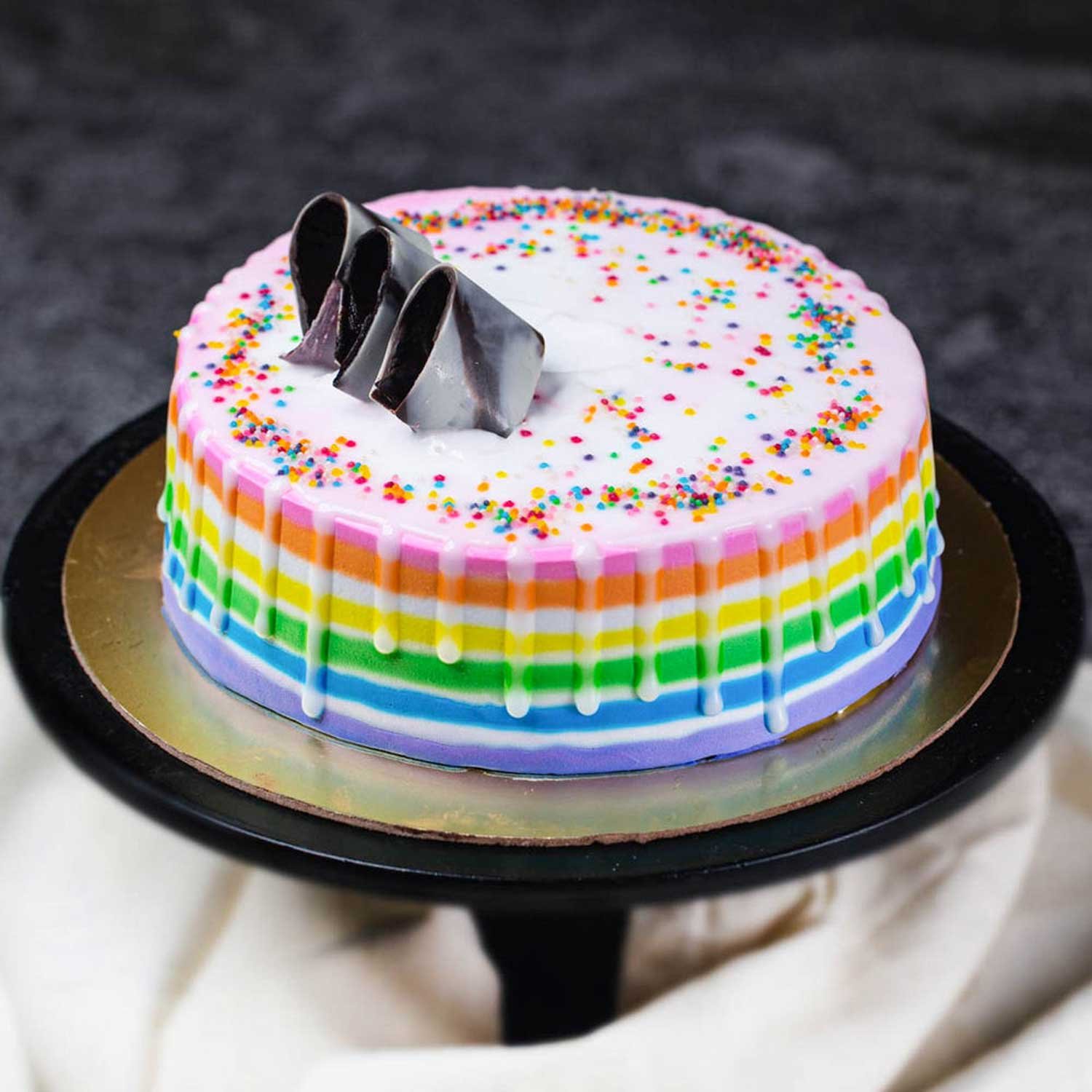 Rainbow Cake - The Cake King Offers Midnight & Online Cake Delivery In Delhi